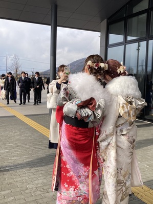 会場外